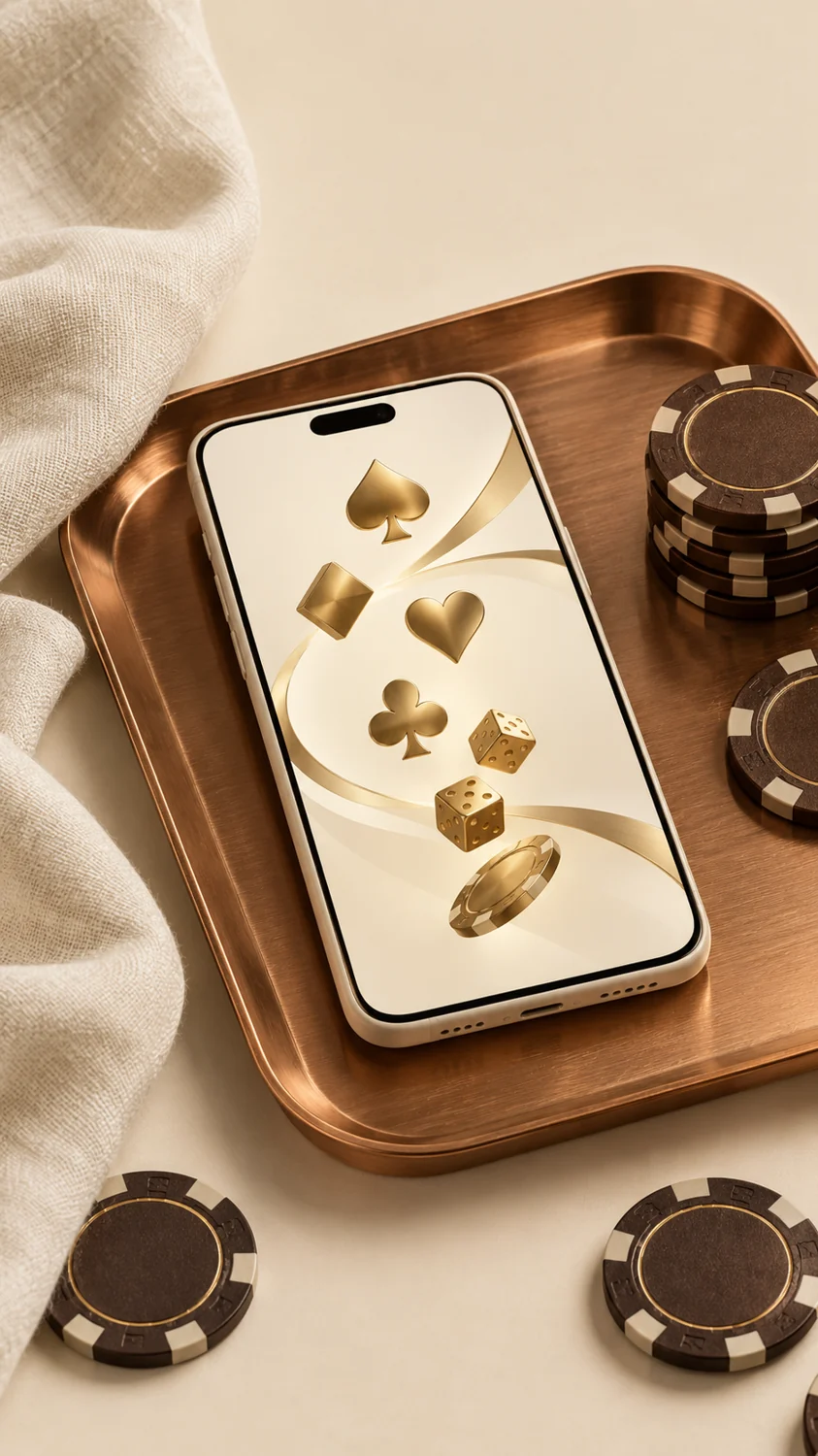 smartphone et informations de compte Casino 777